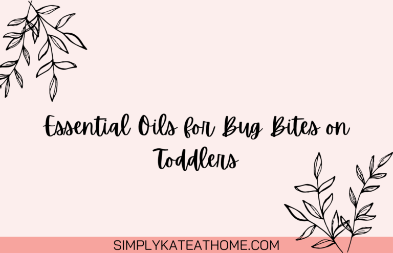 Essential Oils for Bug Bites on Toddlers